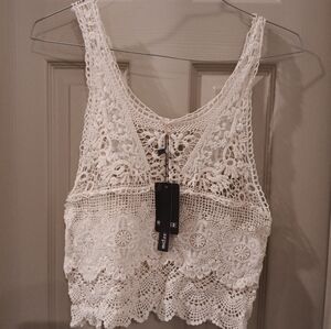 Fancy qube crochet top